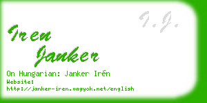 iren janker business card